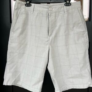 O'Neill Gray Plaid Hybrid Men's Shorts Size 34